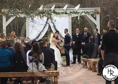 Beautiful outdoor wedding party